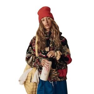 NWT FREE PEOPLE Movement Women’s Wild & Free Printed Fleece Pullover